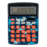 Pep Rally - Calculatrice à écran LCD - Motif requin-Alimentation double, solaire et à pile (1 AAA non incluse)