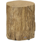HOMCOM - Table d’appoint aspect béton - brun naturel-Notre produit présente un effet grain de bois imitation pour une esthétique élégante et naturelle 
