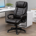 Vinsetto - Fauteuil de bureau exécutif à haut dossier avec massage à vibrations 6 points - brun-Six points de massage par vibrations : quatre dans le dos et deux dans l’assise, avec télécommande filaire