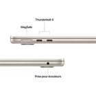 Apple - MacBook Air 13,6" avec Touch ID (2025) - Apple M4 - 16 Go RAM - 512 Go SSD - Starlight - Français-GPU 10 cœurs / Moteur neuronal 16 cœurs