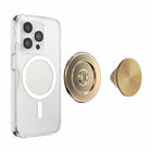 PopSockets - PopGrip pour MagSafe rond avec anneau adaptateur Radial Gold-Fonctionne comme un support pratique pour regarder des vidéos à tout moment.