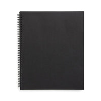 TRU RED - Cahier de notes à couverture souple, grand format, pages réglées, noir-Grand format (8,5 po x 11 po)