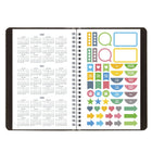 Blueline - Agenda Scolaire Hebdomadaire/Mensuel 13 Mois  De Juillet À Juillet - 8 po H x 5 po l - Noir - Bilingue-Section mots de passe