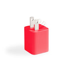LOGiiX - Vibrance Power Mini 30W USB-C Chargeur Mural - Rouge-Le Vibrance Power Cube Mini, compact et coloré, charge les smartphones jusqu'à 3 fois plus rapidement