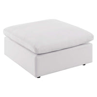 Modway - Commix Trop rempli Terrasse extérieure Ottoman in Blanc-Ottoman extérieur patio