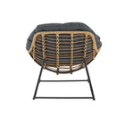 Manhattan Comfort - Ensemble de 6 fauteuils à bascule modernes d'extérieur Benson - Gris-34,64 po L x 40,15 po l x 31,49 po H