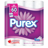Purex - Triple 2-plis Rouleau 20=60 - paquet de 20-2 plis