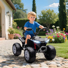 Qaba - Voiture électrique 24V à 2 places pour enfants avec roues à suspension - noir-Batterie 24V 7Ah et doubles moteurs offrant jusqu’à 70 minutes de jeu 