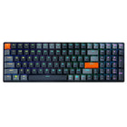 Adesso - EasyTouch 1200 Clavier mécanique compact RVB – 100 touches, filaire/sans fil/Bluetooth, QMK/VIA, interrupteurs rouges, touche Copilot-Support programmable VIA/QMK : personnalisez chaque touche, macro et effet RVB à l’aide d’un logiciel open source