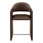 Modway - Talia 37 pouces Cuir végane Tabouret de comptoir - Espresso-Arrivée entièrement assemblée