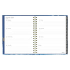 Blueline - Agenda Hebdomadaire/Mensuel 17 Mois D’Août À Décembre - 9 1/4 po H x 7 1/4 po l - Motif Celestial - Anglais-Présentation hebdomadaire lignée