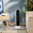 HOMCOM - Chauffage tour céramique 1000 W/1500 W avec oscillation à 45 degrés-La fonction d'oscillation à 45 degrés dirige exactement le flux d'air là où vous en avez besoin 