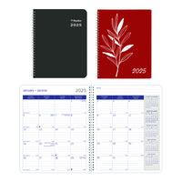 Blueline - 2025 Agenda mensuel DuraGlobe 14 mois - 8-7/8 po x 7-1/8 po - Couleurs assorties - Bilingue-14 mois: décembre 2024 à janvier 2026