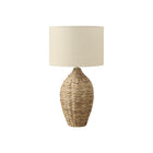 Monarch Specialties - Luminaire - 30 po H - Rotin Naturel - Abat-Jour Beige - Transitionnel-Ajoutez un élément de fraîcheur à votre décoration intérieure avec cette élégante lampe de table de 30 pouces de haut, dotée d'un design en rotin naturel avec une base texturée tissée et un abat-jour chic en tissu beige, parfait pour tout salon, chambre ou espace de bureau de style transitionnel