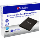 Verbatim - Graveur Blu-ray externe Slimline Verbatim-Compatible avec les disques BDXL d'une capacité allant jusqu'à 100 Go