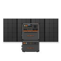 Bluetti - Centrale électrique portative Premium Series AC240P, batterie d’extension B210P avec ensemble de panneaux solaires PV350-Charge plus rapide : Prêt à aller dans les 1 heure avec AC Turbo Charging ou charge PV.  Puisez dans l’énergie abondante du soleil grâce à une charge photovoltaïque efficace.