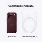 Apple - iPhone 18 Pro - 256 Go - Bourgogne - Débloqué-Fonctionnalités par satellite - Envoyez et recevez des textos dans l’app Messages, même quand vous êtes hors réseau. Et avec Détection d’accident, iPhone peut appeler les secours pour vous