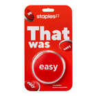 Staples - Bouton simple - Anglais-Diffuse une réponse sonore reconnaissable d’une simple pression sur un bouton afin d’ajouter une touche légère à votre espace de travail