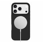 Blu Element - Étui Silicone MagSafe pour iPhone 17 Pro Max - Noir-Bords surélevés pour protéger l'appareil photo et l'écran