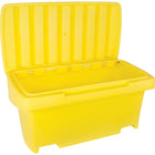 Aurora Tools - Contenant de rangement robuste pour l'extérieure pour sel et sable - Jaune - 24" H x 48" l x 24" P - 10 pi³-Couvercle renforcé à double paroi