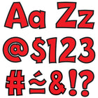 TREND enterprises, Inc - Ensemble de lettres prédécoupées, couleur rouge, police ludique, caractères majuscules et minuscule, 10.2 cm de hauteur, 216 pièces -Lettres perforées pratiques idéales pour les affichages, la signalisation, les activités d'apprentissage, l'étiquetage et plus encore