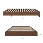 Nexera - Lit plateforme double, Noyer-7