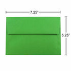 JAM Paper - Enveloppes d'invitation colorées A7 - 5 1/4 x 7 1/4 - vert recyclé - Paquet de 100-Ces enveloppes amusantes et colorées sont parfaites pour faire ressortir votre courrier de la pile !