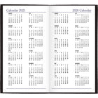 AT-A-GLANCE - Agenda de poche hebdomadaire/mensuel Fine Diary 2025 - 6 po H x 3 3/16 po l - Noir - Anglais-Anglais
