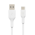 Belkin - Câble USB-A vers USB-C - 1 m - Blanc -FLEXIBLE ET GÉRABLE : La technologie de silicone ultra-flexible de notre câble USB-C vous offre un câble de chargeur USB-C conçu pour une longue durée de vie.