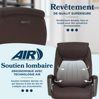 La-Z-Boy - Fauteuil de direction à soutien lombaire pneumatique Mercer - brun-Coussin ComfortCore Plus en couches de mousse viscoélastique avec des ressorts ensachés, pour un soutien moelleux et durable