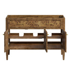 Modway - Elysian 48" Armoire de toilette de salle de bain (lavabo non inclus) - Brown-Placage en bois de burl et de mangue