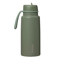 b.box - Gourde isotherme à bec rabattable - 1L - Olive-Restez hydraté toute la journée – l’isolation triple couche garde les boissons froides jusqu’à 46 heures