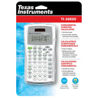 Calculatrice Scientifique Texas Instruments TI-30X IIS - Dual Power, Capot Résistant aux Impactes - Blanc-Cinq variables de mémoires