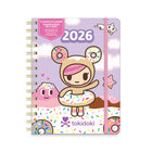 Orange Circle Studio - 2026 Agenda souple et compact de luxe - 5,7 po x 7,6 po - Donutella de tokidoki-Calendrier de référence sur deux ans et liste des jours fériés sur trois ans