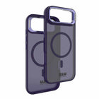 Blu Element - Étui Chromatic Kick MagSafe pour iPhone 17 - Violet profond-Protection supplémentaire de l'appareil photo avec béquille rabattable pour une visualisation en paysage