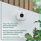 Blink - Caméra de sécurité Mini 2K+ à brancher pour la maison et les animaux 2 caméras - Blanche-Compatible avec Alexa — Connectez-vous à un appareil compatible Alexa pour répondre à la porte d’entrée, activer et désactiver votre système domotique, et bien plus encore, par la voix