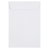 JAM Paper Enveloppes à ouverture au sommet et rabat droit gommé, 4 5/8 x 6 3/4 po, blanches, 200 par paquet-Blanc