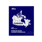 Hilroy - Canada Cahier cousu laminé, 10-7/8 po H x 8-3/8 po l, Couleurs Assorties-Réglure de 7 mm 