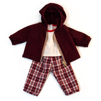 Miniland - Vêtements de poupée - ensemble pantalon pour temps froid-Tenue garçon