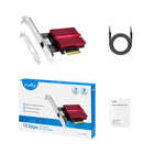 Cudy - Adaptateur Ethernet PCI-E 10 Gbit/s- Wake on LAN, Flow Control
