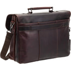 Mancini - Porte-Documents à deux compartiments pour portable 15.6po / Tablette Buffalo - 15.5po x 6po x 11.75po - Brun-Étuis rembourrés pour portable