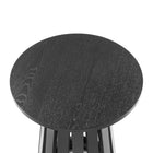 Manhattan Comfort - Lot de 2 tables d’appoint modernes Layla 90 cm - Noir-La finition effet bois apporte une élégance organique