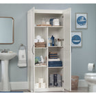 Sauder - Meuble de rangement - Blanc-Instructions claires: Avec des instructions illustrées et des pièces étiquetées, l'assemblage est rapide et facile