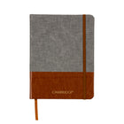 Cambridge - Carnet bicolore - 8" x 6" - Marron-Reliure cartonnée 