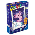Ravensburger - CreArt peinture par numéros Axolotl-Chaque zone est clairement numérotée et délimitée dans sa couleur pour correspondre facilement aux peintures numérotées