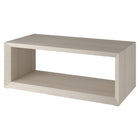 Hudson&Canal - Table basse rectangulaire Osmond 48" L - Blanc aulne-Le plateau de table a une capacité de poids de 50 lb