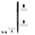 uni-ball – Stylos à bille roulante ONYX – 0,7 mm – encre bleue – paquet de 12  -Pointe fine de 0,7 mm
