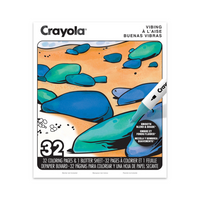 Crayola - Cahier à Colourier pour adultes de 32 p. - À l'aise-Ce cahier à Colourier À l'aise comprend 32 pages de motifs évocateurs inspirés des émotions