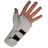 IMPACTO® 700-10 Moyen Paire Gant Antichocs avec Support de Poignet suédé, sans doigts, coussinet gel paume/support de poignet-1