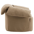 Modway - Lark Slipcover Tissu Grand fauteuil - Amande-Pieds en caoutchouc avec coulisses de plancher